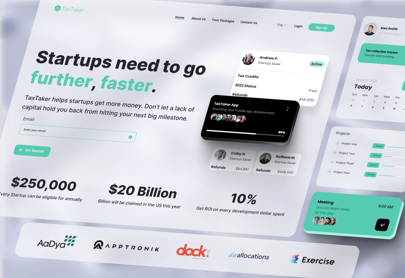Tax Taker — Platform to help startups in getting funded easily