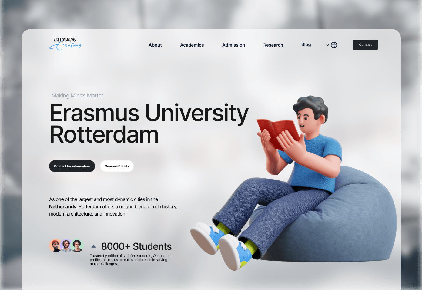 Erasmus University — World-class education programs in medicine and health sciences.
