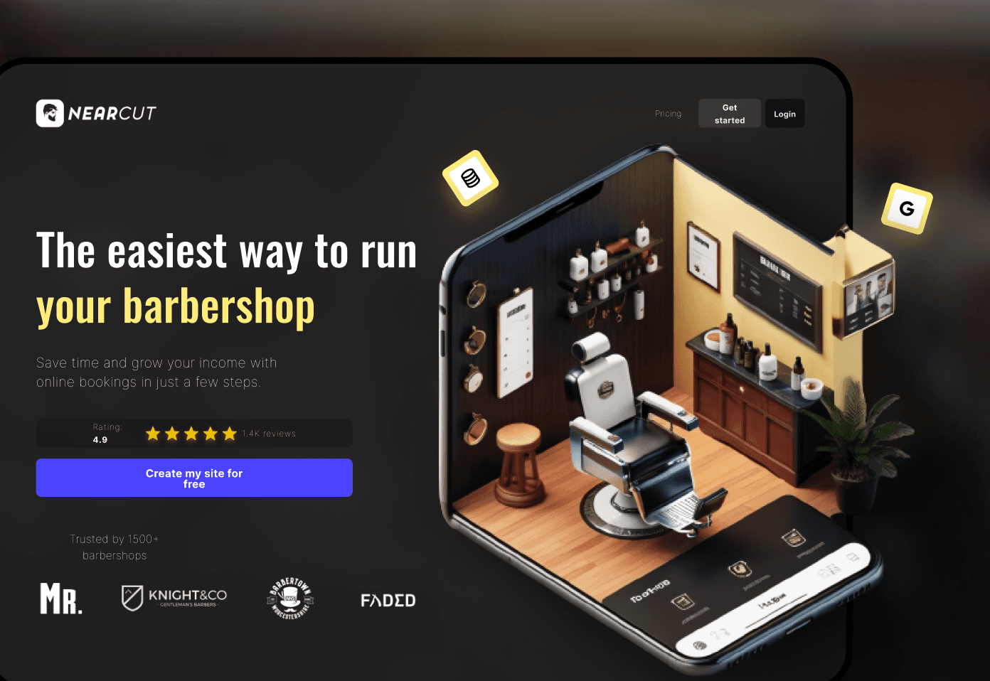 Nearcut — The Online Booking System for Barbers